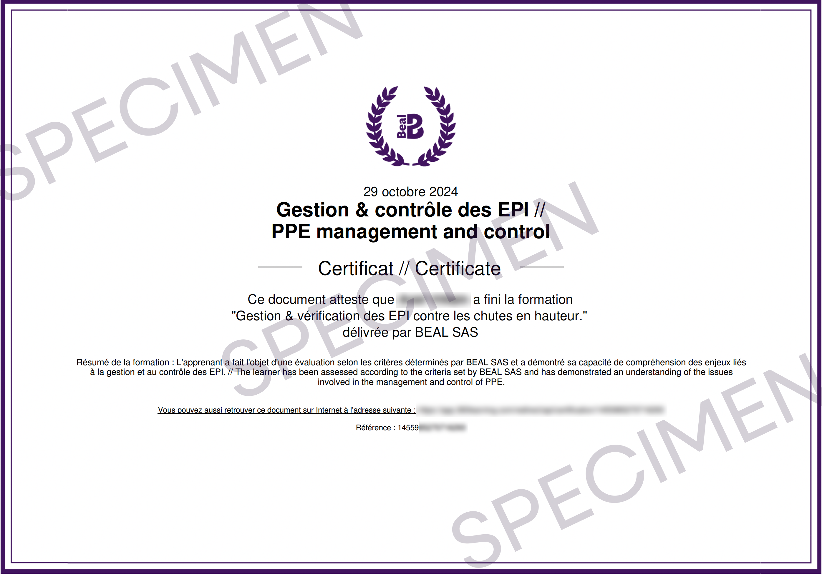 Formation digitale gestion et vérification des EPI